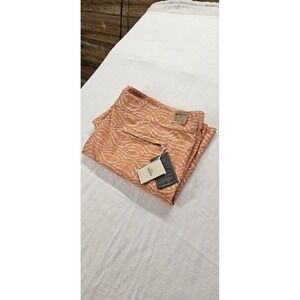 Faherty Brand Mens Orange Wave Print Board Shorts Swim Trunks Size 42 NWT